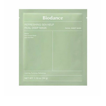Biodance - Refreshing Sea Kelp Real Deep Mask - Заспокійлива гідрогелева маска для обличчя - 1шт./34g 0897 фото