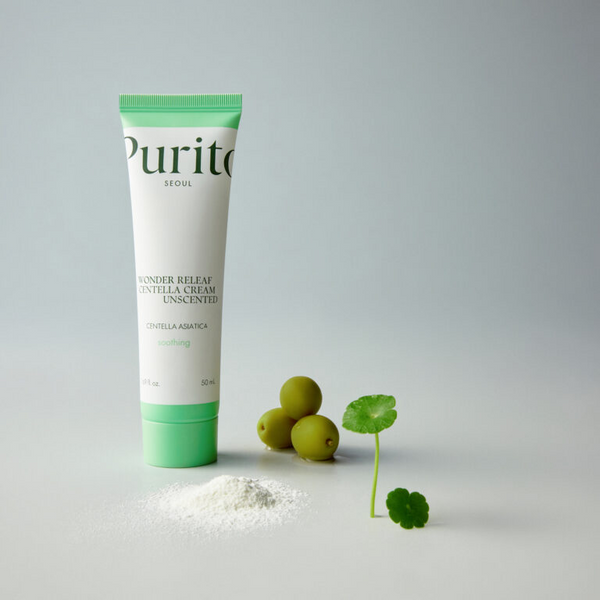 Крем для чутливої шкіри з центеллою без ефірних олій Purito Seoul Wonder Releaf Centella Cream Unscented,  12373 фото
