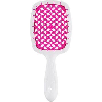 Щітка для волосся Janeke Superbrush (біла з малиновим) 0195 фото