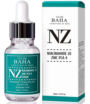 Сироватка з нiацинамідом і цинкoм Cos De Baha NZ Niacinamide 20% + Zinc 4% Serum, 30 мл 0544 фото
