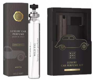 Автомобільний набір Rituals, Парфум+Тримач, Wild Fig Car Perfume 14мол. + Luxury Car Perfume Holder 0819 фото
